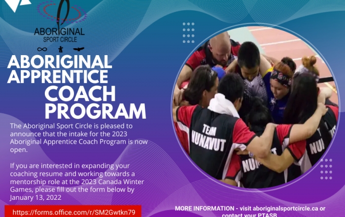 2023 Canada Winter Games – Aboriginal Apprentice Coach Program